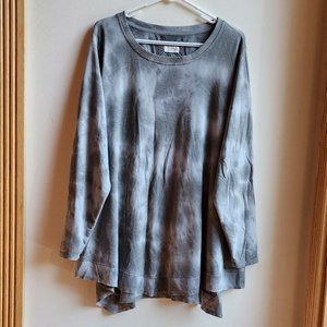 Cupio Gray/Green Tie-Dye Camo Angled Jersey Size Large